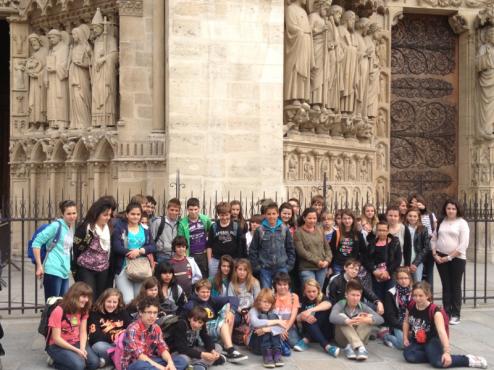 Première journée à Paris pour nos élèves 